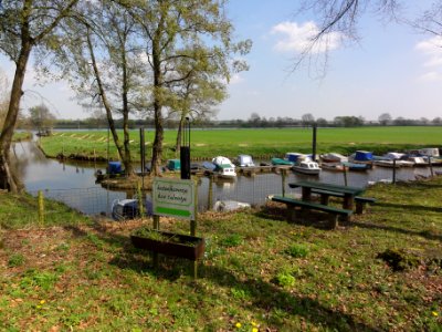 Venray Geijsteren, kasteelhaventje bij monding Oostrumse Beek in Maas