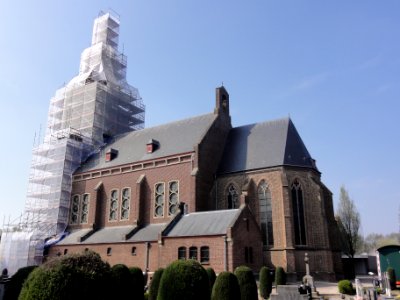 Venray Oirlo, Rijksmonument 37225 St.Gertrudiskerk in de steigers