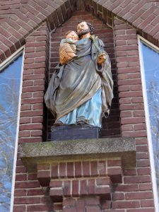 Venray Castenray, gemeenschapshuis De Wis, gevelbeeld St.Jozef