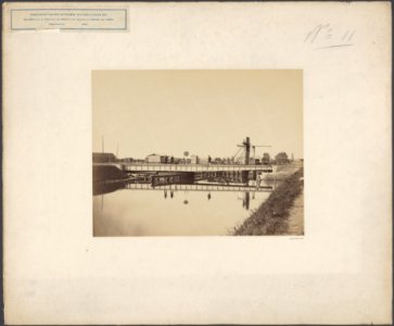 Verbetering van de waterweg van Zwolle naar zee. Draaibrug over de Willemsvaart , Bestanddeelnr 123