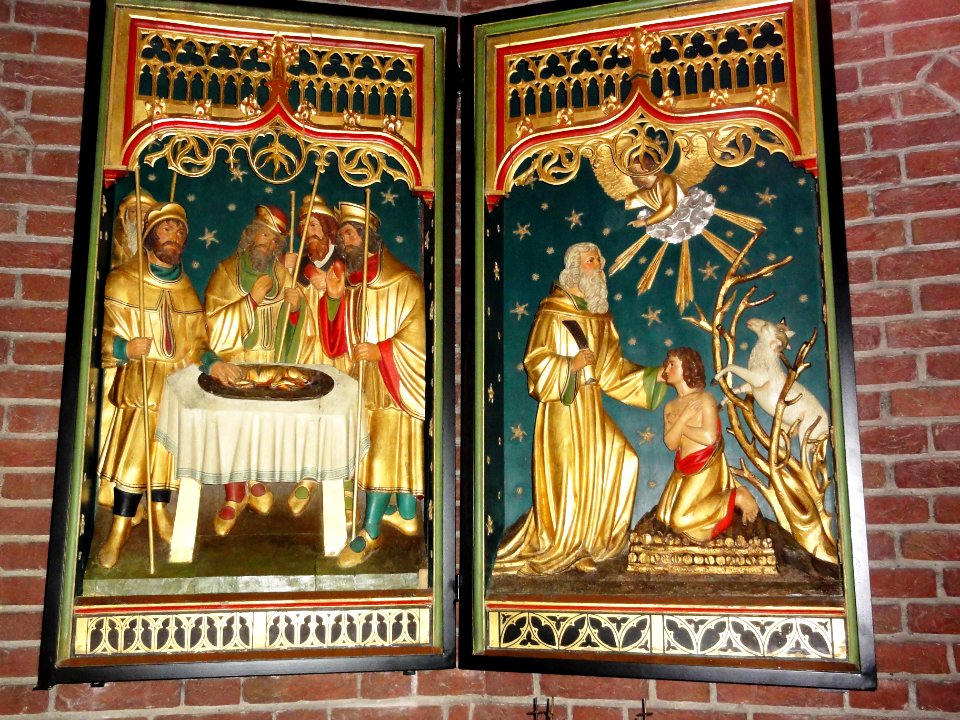 Venray Oostrum, Rijksmonument 37228 O.L.V. kerk koor, 1+2 van 4 taferelen