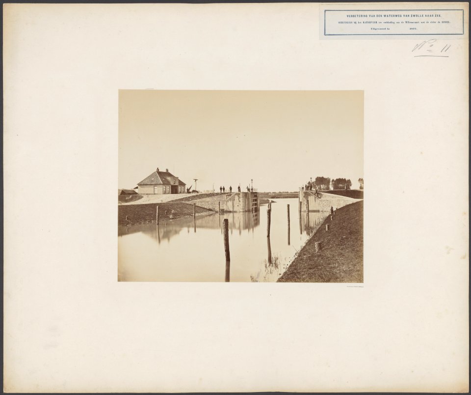 Verbetering van de waterweg van Zwolle naar zee. Schutsluis bij het Katerveer te, Bestanddeelnr 122