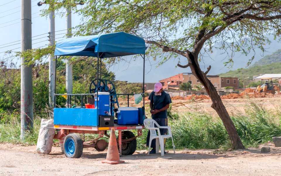 Vendedor de Papelón con limón