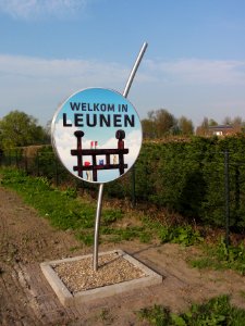 Venray Leunen, sculptuur Welkom in Leunen