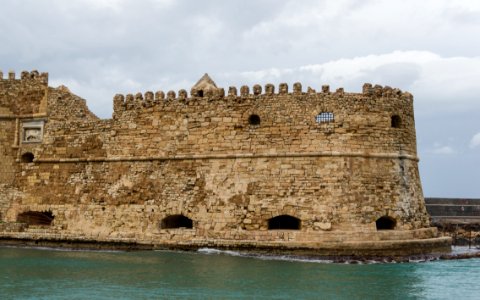 Venetian fortress Heraklion port photo