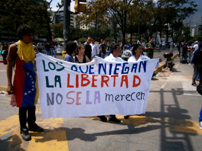 Venezuela protests against the Nicolas Maduro government,, Altamira Square 03