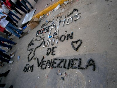 Venezuela protests against the Nicolas Maduro government, Altamira Square