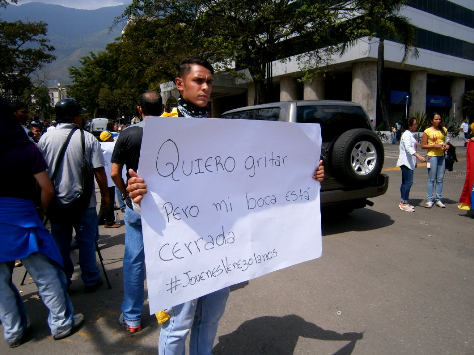 Venezuela protests against the Nicolas Maduro government,, Altamira Square 04