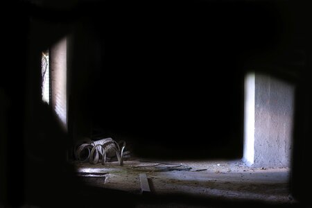 Light and dark light tunnel mood photo