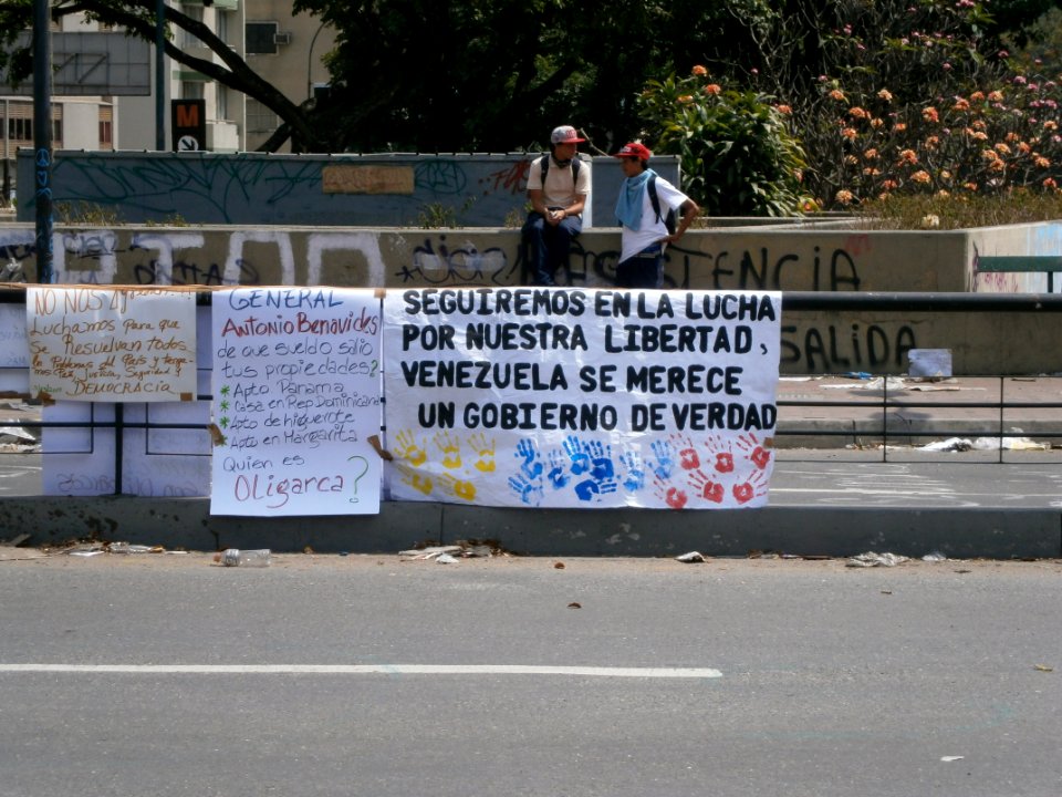 Venezuela protests against the Nicolas Maduro government,, Altamira Square 01