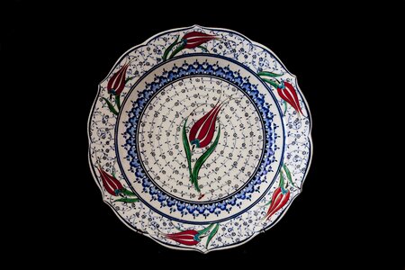 Plate ceramic turkey