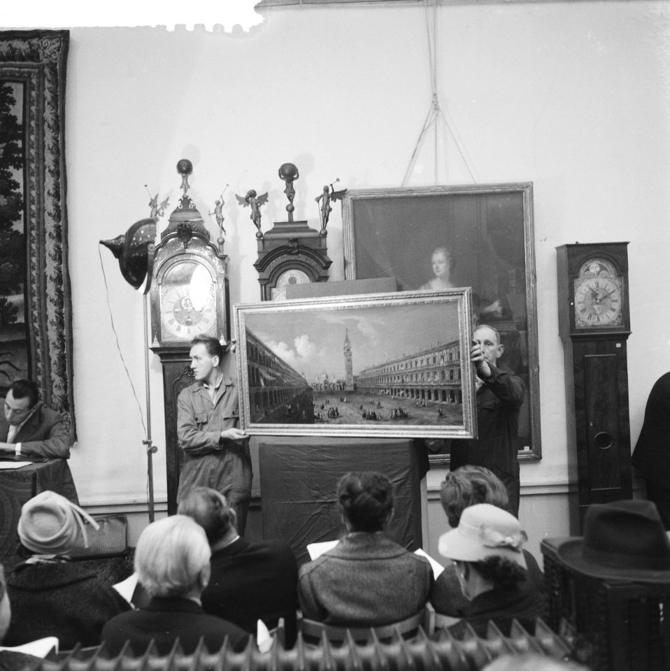 Veiling van kunst door Paul Brandt, Bestanddeelnr 911-8281