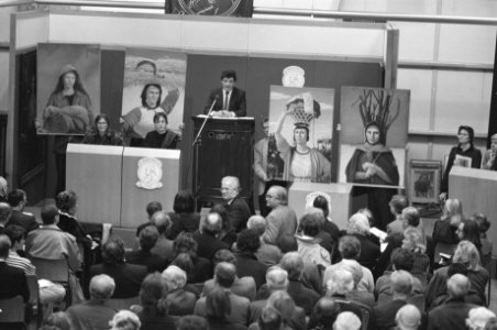 Veiling schilderijen van Pyke Koch bij Christies Amsterdam, serie van de Vier J…, Bestanddeelnr 934-3723
