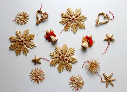 Poinsettia jewellery decoration photo