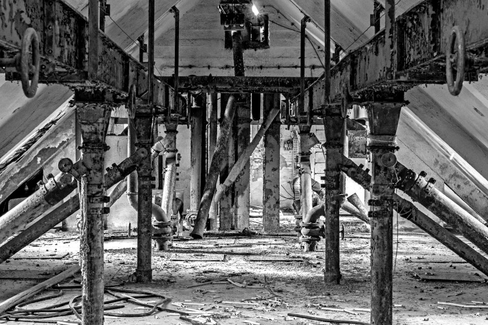 Building roof truss still life