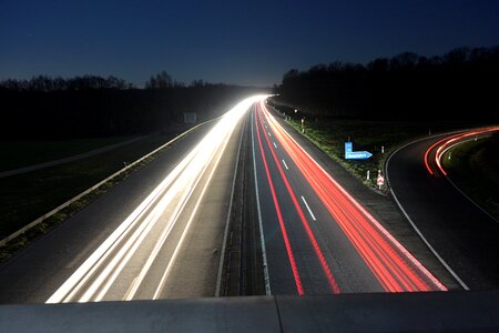 Long exposure traffic spotlight