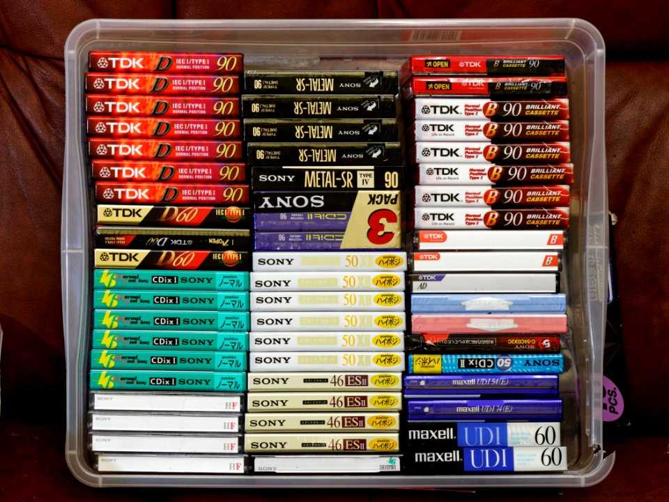 Various TDK, Sony, Maxell cassettes