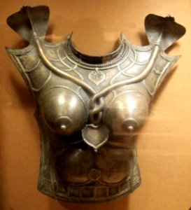 Varahi breastplate, India, Kerala, 18th-19th century, brass, HAA