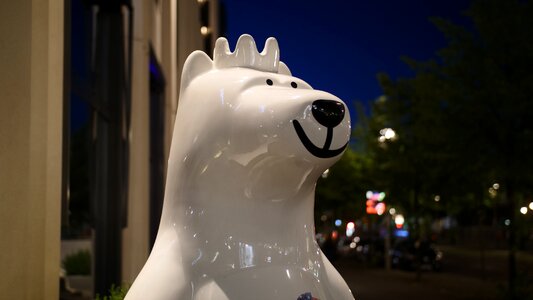 Bears street art night photo