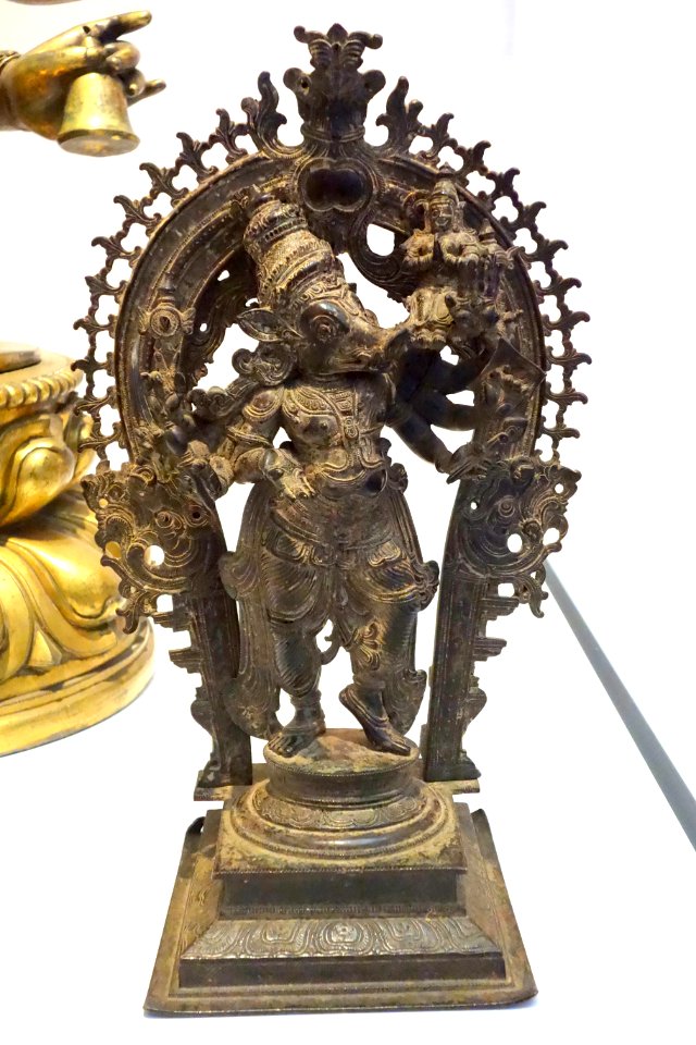 Varaha, the Boar Avatar of Vishnu, Kerala, India, c. 14th-15th century AD, bronze - Brooklyn Museum - Brooklyn, NY - DSC08275