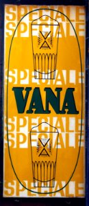 Vana Speciale enamel advertising sign