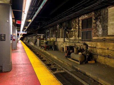 Various Equipment on Track 1 Penn Station New York photo