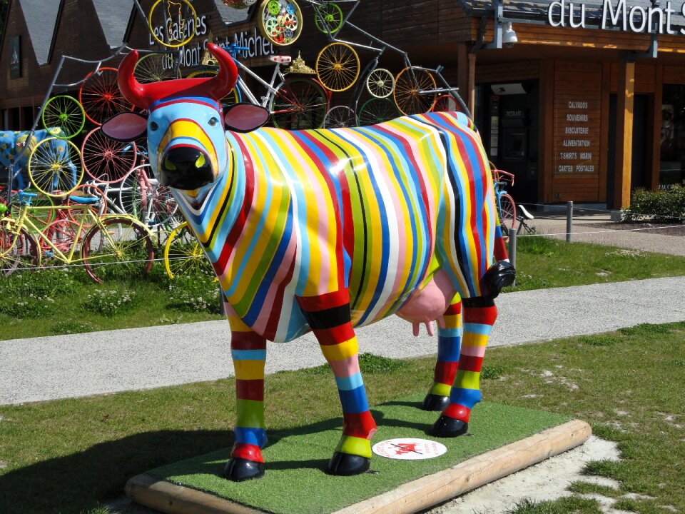Full size colorful statue