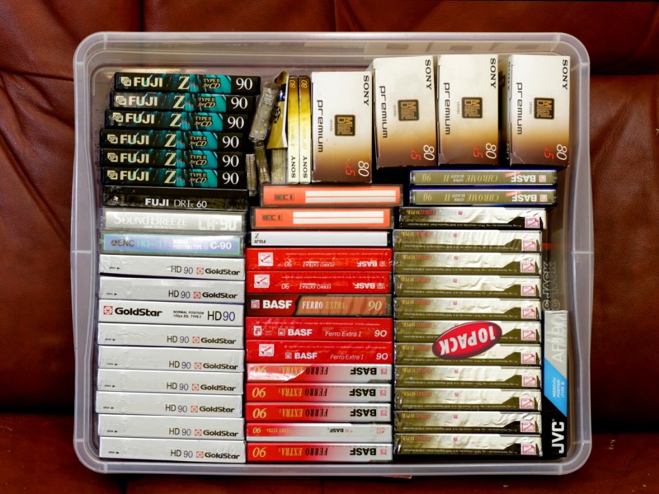 Various BASF, Fuji, Goldstar cassettes