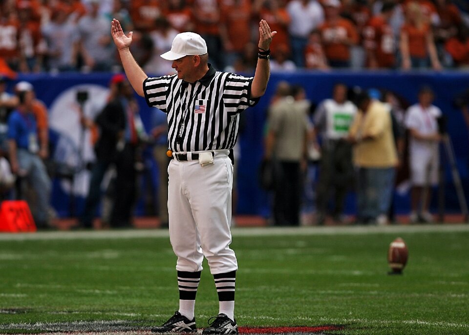 Sports official field judge