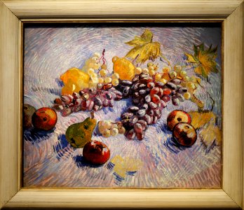 Van.Gogh.still.life.grapes.apples.lemons.and.pear.Paris.1887.P1044666 photo