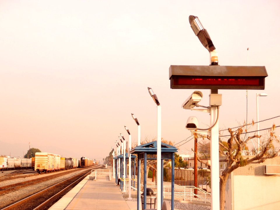 Van nuys train station looking eastward