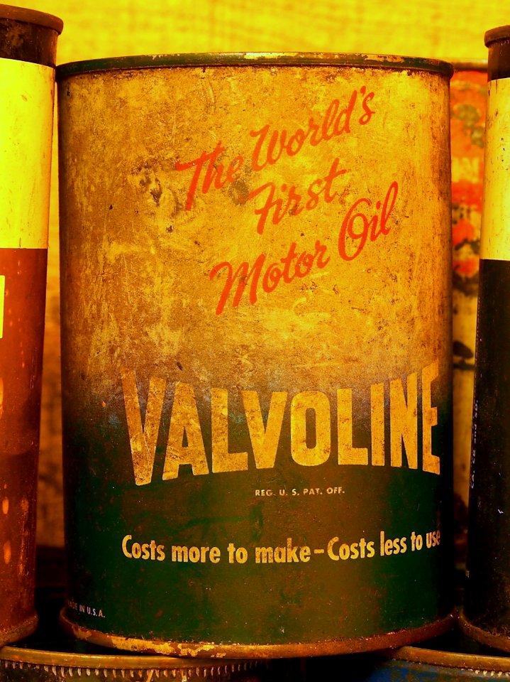 Valvoline The World's First motor Oil can