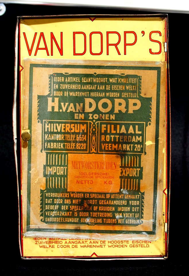 Van Dorps specerijen en vleeskruiden blik, foto4