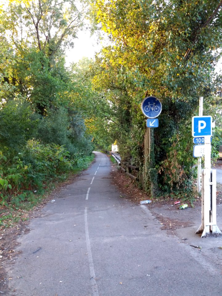 Vaulx-en-Velin - Promenade du Parc de Miribel - Depuis la rue du Canal