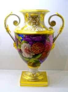 Vases by Derby Factory, 2 of 2, England, c. 1820, bone porcelain - Montreal Museum of Fine Arts - Montreal, Canada - DSC09160