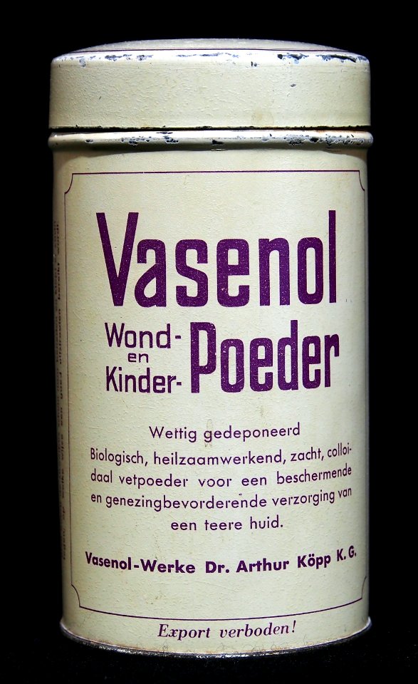 Vasenol wond en kinder-poeder blikje, foto2