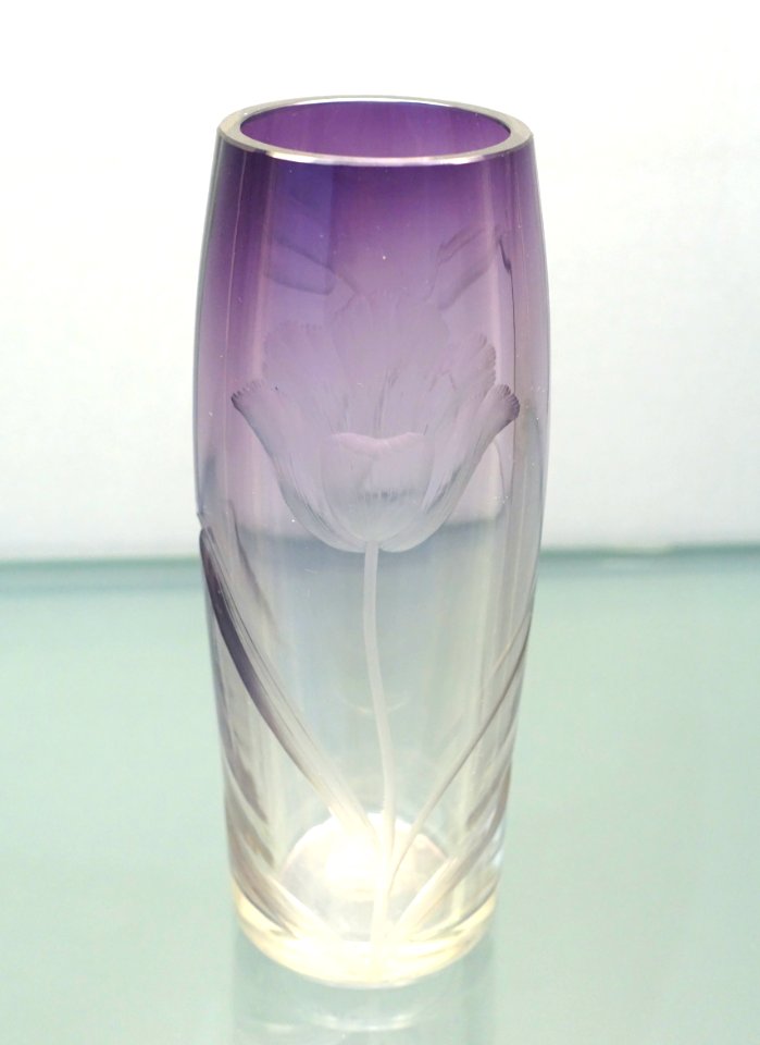 Vase, L. Moser & Sohne, Karlsbad, c. 1900-1905, glass - Bröhan Museum, Berlin - DSC04129