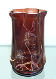 Vase, Emile Galle, c. 1892, glass with enamel - Bröhan Museum, Berlin - DSC04141