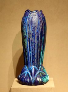 Vase, Louis Comfort Tiffany, Tiffany Furnaces, c. 1905-1919, earthenware - Dallas Museum of Art - DSC05185 photo