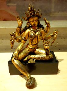 Vasudhara, Nepal, c. 13th century, gilt bronze - Berkeley Art Museum and Pacific Film Archive - DSC04084