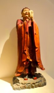 Vasumatra, Tay Phuong pagoda, Ha Tay province, 1794 AD, lacquered wood - Vietnam National Museum of Fine Arts - Hanoi, Vietnam - DSC05061