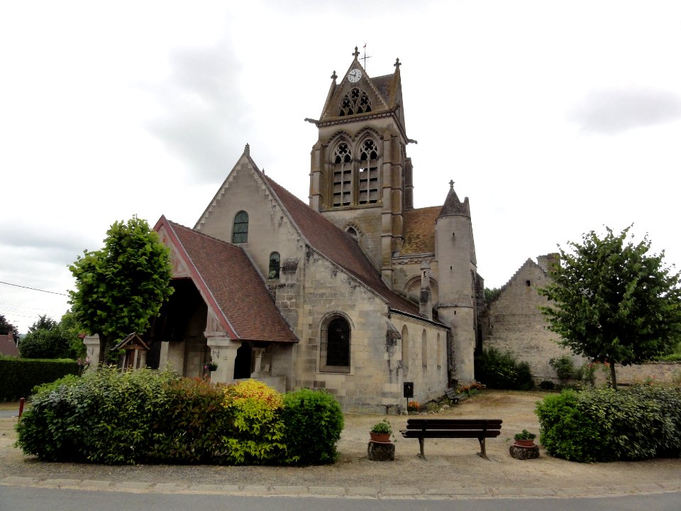 Vasseny (Aisne) église Saint-Rupert et Saint-Druon, portail tour et tourelle