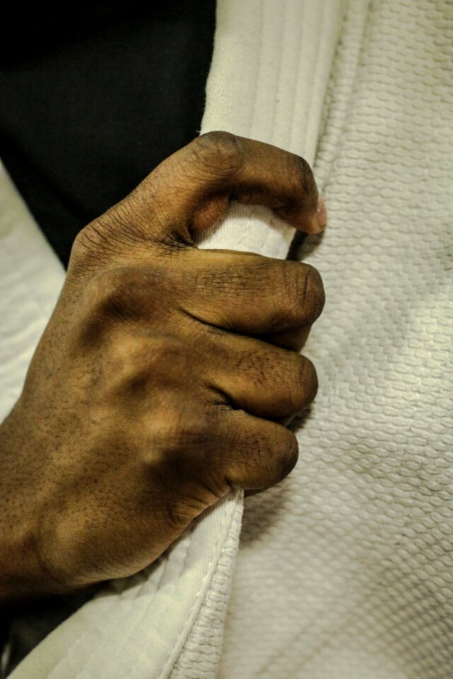 Judo hands kimono