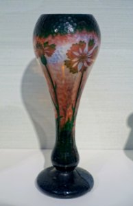 Vase with cornflowers, Daum Freres, Nancy, 1898, glass - Hessisches Landesmuseum Darmstadt - Darmstadt, Germany - DSC00907