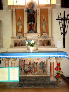 Vaucouleurs (Meuse) Église Saint-Laurent, autel Jeanne d'Arc