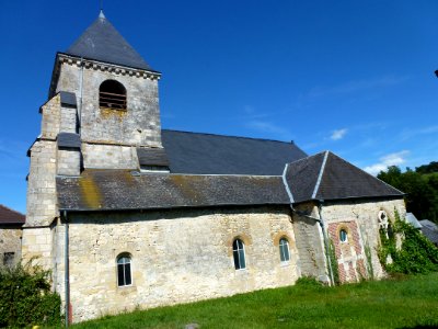 Vaux-Montreuil (Ardennes) église, vue du sud