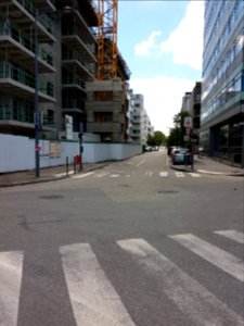 Vaulx-en-Velin - Rue du Rail, depuis l'avenue des Canuts
