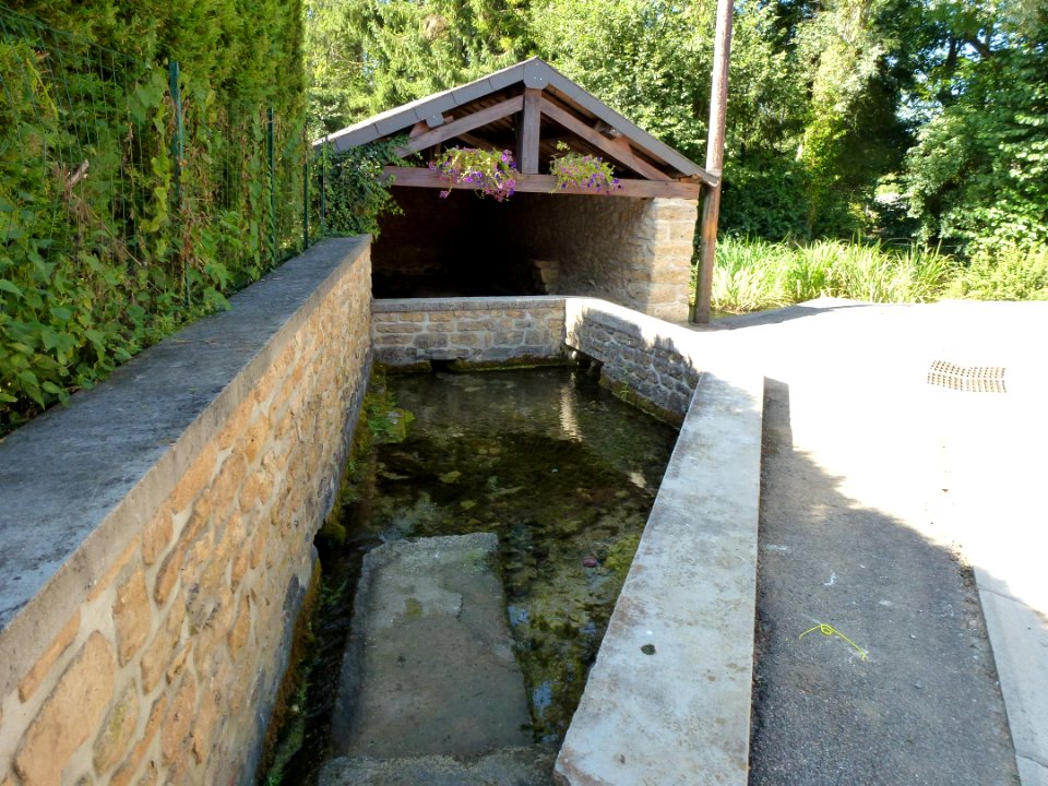 Vaux-Villaine (Ardennes) lavoir de Villaine