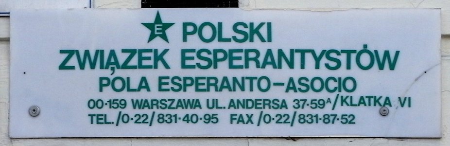 Varsovio, sidejo de Pola Esperanto-Asocio, 1
