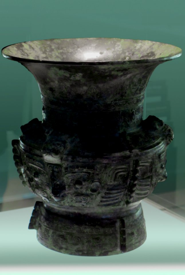Vase jun, bronze époque de Anyang, Shang. CernuschiMC2005-3
